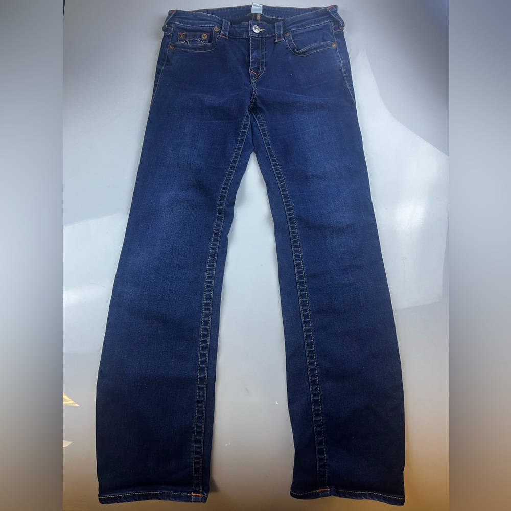 True Religion Billie Mid Rise Straight Jean S86-30 - Picture 4 of 9